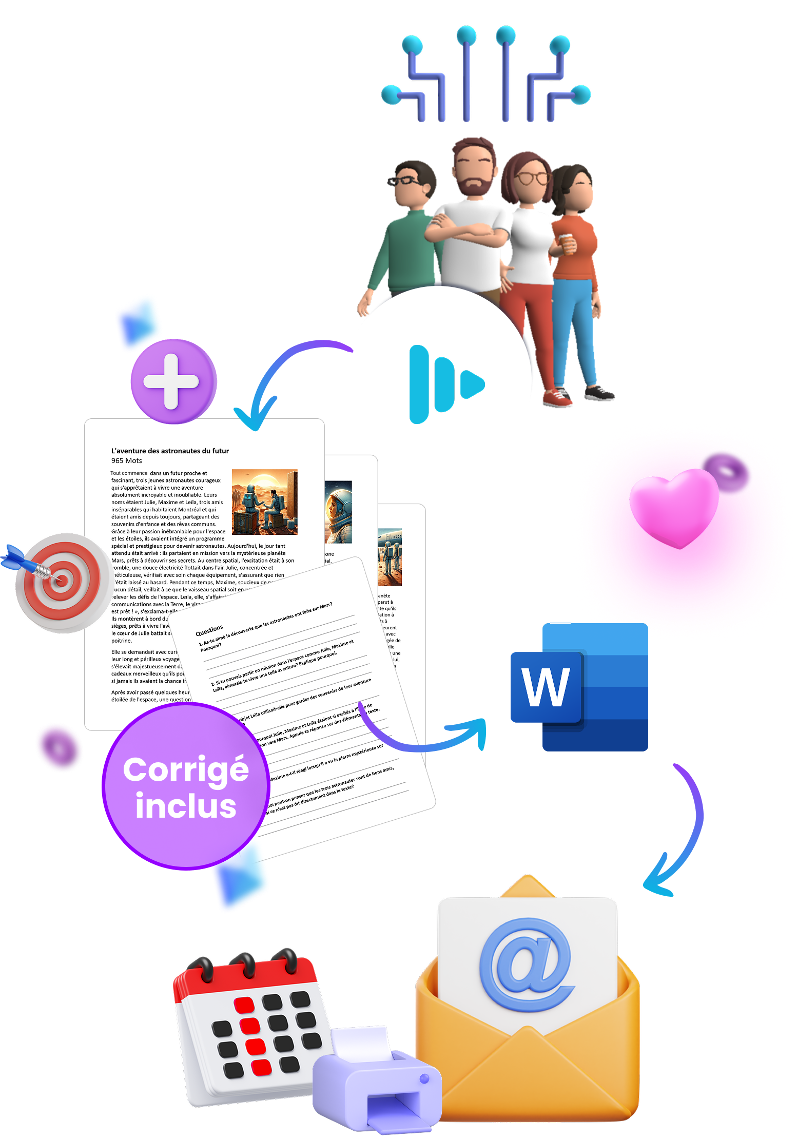 Five pages of Oplan Text with Image